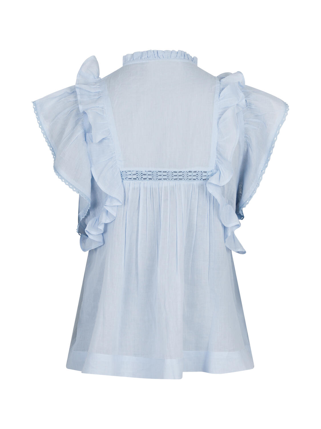 Jayla S Voile Top - Light Blue